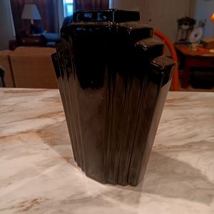 Art Deco black vase